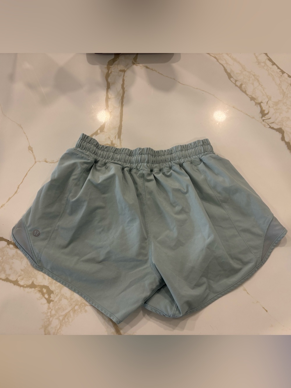 lululemon athletica Light Teal Hotty Hot Shorts